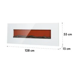Lausanne Long Elektrischer Kamin 1600W 2 Heizstufen 128 Cm 13 Lausanne Long Elektrischer Kamin 1600W 2 Heizstufen 128 Cm -Warmekuche Pro Geschaft 10034250 yy 0007 logo Klarstein Lausanne Long Elektrischer Kamin weiss