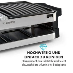 Sirloin Raclette 1500W Aluminium / Stein 8 Personen Kontroll-LED -Warmekuche Pro Geschaft 10034275 de 0003 logo
