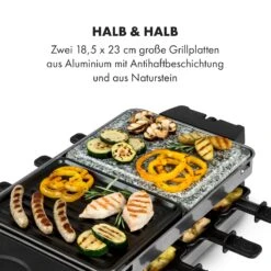 Sirloin Raclette 1500W Aluminium / Stein 8 Personen Kontroll-LED -Warmekuche Pro Geschaft 10034275 de 0004 logo
