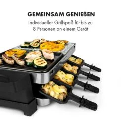 Sirloin Raclette 1500W Aluminium / Stein 8 Personen Kontroll-LED -Warmekuche Pro Geschaft 10034275 de 0005 logo