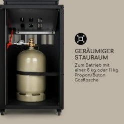 Flagranti Gasheizstrahler 8kW Gasflasche Bis 11kg Edelstahl Schwarz -Warmekuche Pro Geschaft 10034280 de 0006 logo