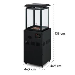 Flagranti Gasheizstrahler 8kW Gasflasche Bis 11kg Edelstahl Schwarz -Warmekuche Pro Geschaft 10034280 yy 0009 logo Blumfeldt Flagranti Gasheizstrahler schwarz reedit