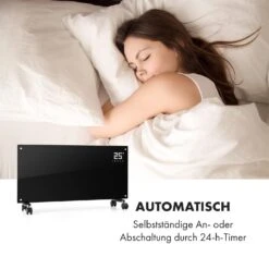 Bornholm Smart Konvektions-Heizgerät | 2000 W | SmartHeat Design: WiFi-Verbindung | LED-Display | 24-h-Timer | 2 Heizstufen: 1000 / 2000 W | IP24: Spritzwassergeschützt | Fernbedienung | Standgerät -Warmekuche Pro Geschaft 10034391 de 0004 logo