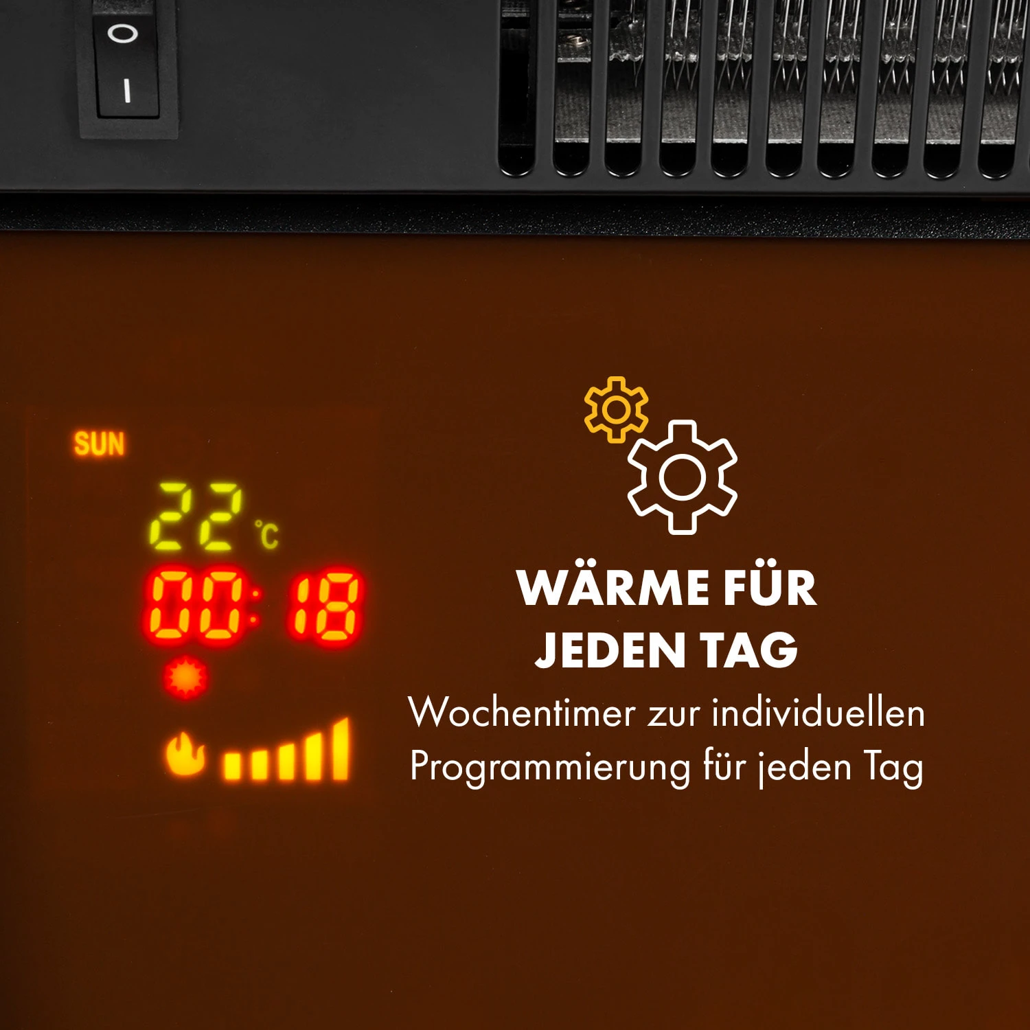 Verbier Elektrischer Kamin Elektrokamin 1000 / 2000 W LED-InstaFire Thermostat Timer Überhitzungsschutz 4 Verbier Elektrischer Kamin Elektrokamin 1000 / 2000 W LED-InstaFire Thermostat Timer Überhitzungsschutz – Bild 4