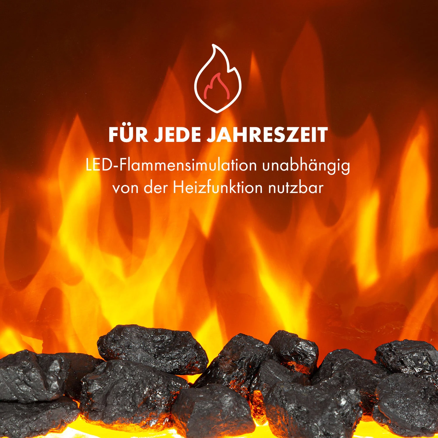 Verbier Elektrischer Kamin Elektrokamin 1000 / 2000 W LED-InstaFire Thermostat Timer Überhitzungsschutz 5 Verbier Elektrischer Kamin Elektrokamin 1000 / 2000 W LED-InstaFire Thermostat Timer Überhitzungsschutz – Bild 5