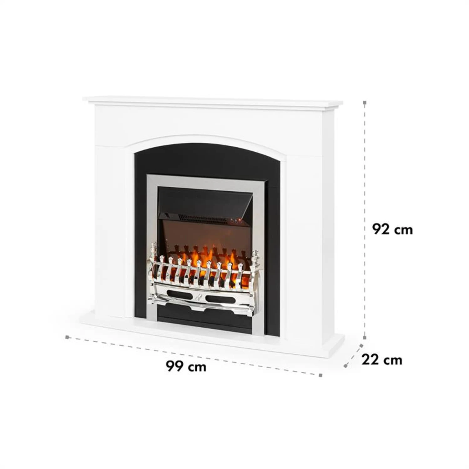 Verbier Elektrischer Kamin Elektrokamin 1000 / 2000 W LED-InstaFire Thermostat Timer Überhitzungsschutz 8 Verbier Elektrischer Kamin Elektrokamin 1000 / 2000 W LED-InstaFire Thermostat Timer Überhitzungsschutz – Bild 8