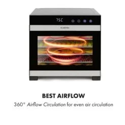 Flavour Dry Dörrautomat Temperatur: 35 - 75 °C Digitaler Thermostat -Warmekuche Pro Geschaft 10034423 yy 0004 logo Klarstein Flavour Dry Doerrautomat schwarz