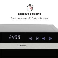 Flavour Dry Dörrautomat Temperatur: 35 - 75 °C Digitaler Thermostat -Warmekuche Pro Geschaft 10034423 yy 0006 logo Klarstein Flavour Dry Doerrautomat schwarz