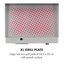 Grillmeile 3000G Elektrogrill 3000W Grillplatte 54,5x35cm Glatt 10 Grillmeile 3000G Elektrogrill 3000W Grillplatte 54,5x35cm Glatt -Warmekuche Pro Geschaft 10034447 yy 0004 logo Klarstein Grillmeile 3000G Pro Elektrogrill glatt