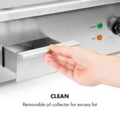 Grillmeile 3000G Elektrogrill 3000W Grillplatte 54,5x35cm Glatt 13 Grillmeile 3000G Elektrogrill 3000W Grillplatte 54,5x35cm Glatt -Warmekuche Pro Geschaft 10034447 yy 0007 logo Klarstein Grillmeile 3000G Pro Elektrogrill glatt