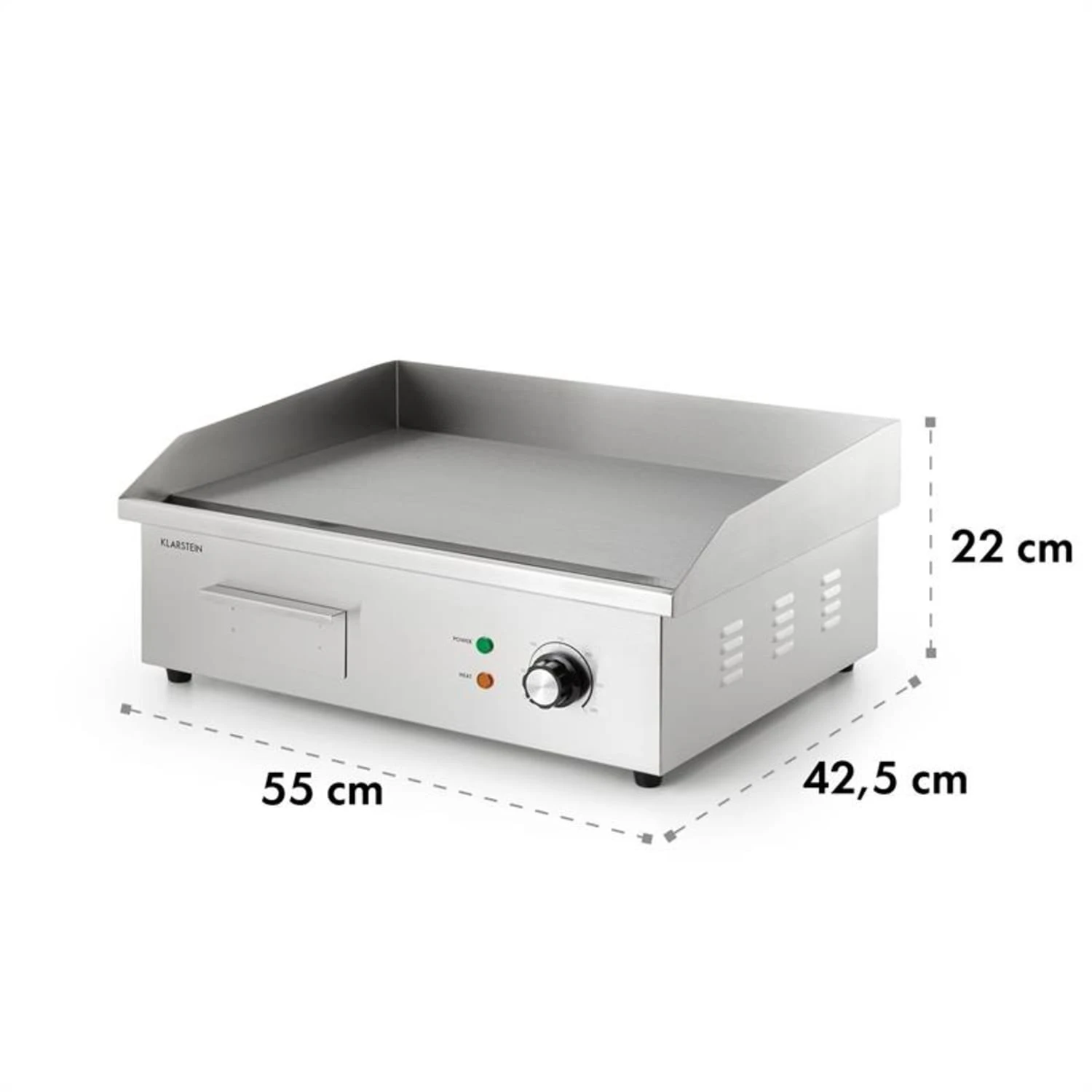 Grillmeile 3000G Elektrogrill 3000W Grillplatte 54,5x35cm Glatt 8 Grillmeile 3000G Elektrogrill 3000W Grillplatte 54,5x35cm Glatt – Bild 8