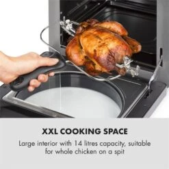 AeroVital Easy Touch Heißluftfritteuse 1700W 14l Timer 16 Programme Schwarz -Warmekuche Pro Geschaft 10034452 yy 0004 logo Klarstein AeroVital easy touch Fritteuse schwarz