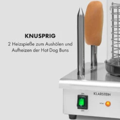 Wurstfabrik Pro 550 Hot Dog Maker 550W 2 Spieße 5L 30-100°C Edelstahl -Warmekuche Pro Geschaft 10034453 de 0005 logo