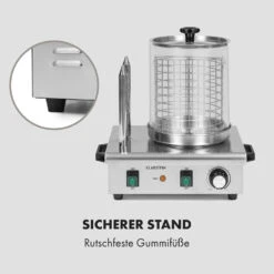 Wurstfabrik Pro 550 Hot Dog Maker 550W 2 Spieße 5L 30-100°C Edelstahl -Warmekuche Pro Geschaft 10034453 de 0008 logo