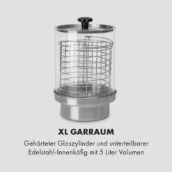 Wurstfabrik 600 Hot Dog Maker 600W 3 Spieße 5L 30-100°C Glas Edelstahl 13 Wurstfabrik 600 Hot Dog Maker 600W 3 Spieße 5L 30-100°C Glas Edelstahl -Warmekuche Pro Geschaft 10034454 de 0004 logo