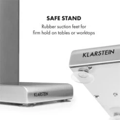 Kraftpaket Milchshake-Mixer Proteinshake 80W Edelstahl Silber -Warmekuche Pro Geschaft 10034456 yy 0008 logo Klarstein Kraftpaket Pro Milchshake Mixer 80W