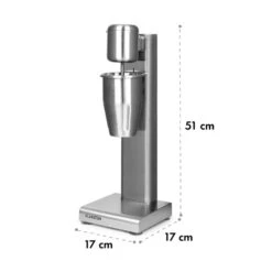 Kraftpaket Milchshake-Mixer Proteinshake 80W Edelstahl Silber -Warmekuche Pro Geschaft 10034456 yy 0009 logo Klarstein Kraftpaket Pro Milchshake Mixer 80W