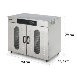 Master Jerky 500 Dörrautomat 3000W 40-90 °C 24h-Timer Edelstahl Silber -Warmekuche Pro Geschaft 10034545 yy 0008 dimensions
