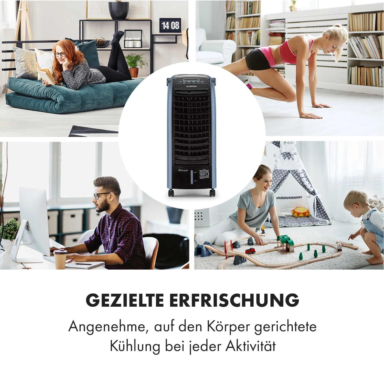 Maxfresh Ocean Ventilator Luftkühler 6L 65W Fernbedienung 2x Eispack 3 Maxfresh Ocean Ventilator Luftkühler 6L 65W Fernbedienung 2x Eispack – Bild 3