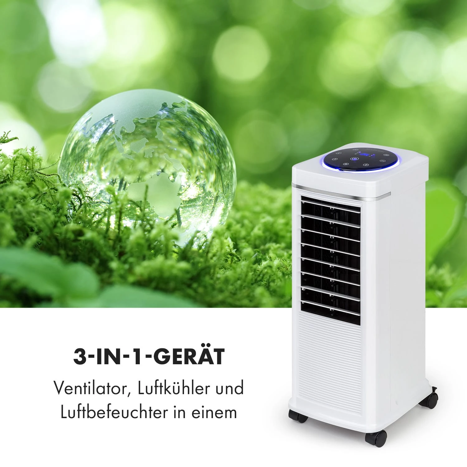 Windspiel 3-in-1 Luftkühler 100 W 312 M³/h 8 Ltr Mobil Fernbedienung 5 Windspiel 3-in-1 Luftkühler 100 W 312 M³/h 8 Ltr Mobil Fernbedienung – Bild 5