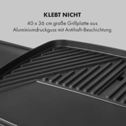 Gatsby Elektrogrill 2000W Antihaft-Grillfläche Seitentische Schwarz -Warmekuche Pro Geschaft 10034706 de 0004 logo
