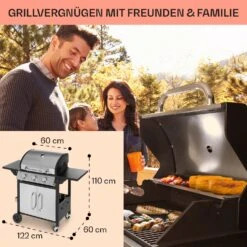 Tomahawk Gasgrill 3 X 3,6 KW Brenner 60 X 43,5 Cm Grill Edelstahl -Warmekuche Pro Geschaft 10034711 de 0006 usp