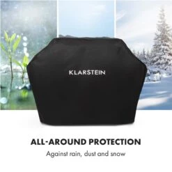 Tomahawk Wetterschutzhaube 600D Canvas 30/70% PE/PVC Schwarz -Warmekuche Pro Geschaft 10034713 yy 0005 logo Klarstein Tomahawk Wetterschutzhaube 140cm