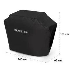 Tomahawk Wetterschutzhaube 600D Canvas 30/70% PE/PVC Schwarz -Warmekuche Pro Geschaft 10034713 yy 0007 logo Klarstein Tomahawk Wetterschutzhaube 140cm