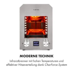 Hannibal Hochtemperaturgrill Indoor 2.200W 850°C Edelstahl Silber -Warmekuche Pro Geschaft 10034803 de 0003 logo