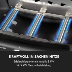 Vanquish Gasgrill 3 Edelstahlbrenner 3 X 3 KW 63,5 X 45 Cm Grillfläche -Warmekuche Pro Geschaft 10034805 de 0004 logo