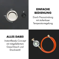 Pasadena Gas-Räuchergrill 2,5 KW Heizleistung 180 °C / 350 °F Max. -Warmekuche Pro Geschaft 10034818 de 0008 logo