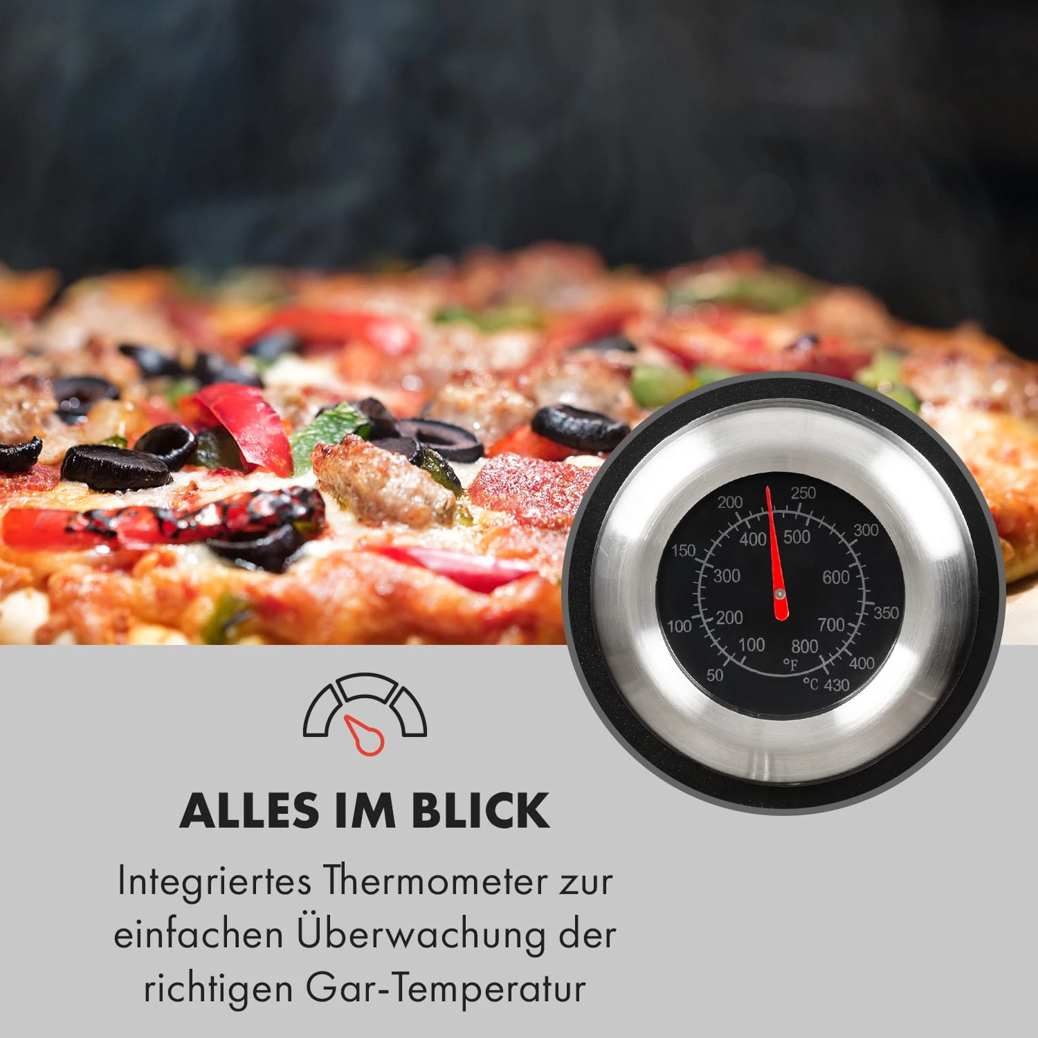 Pizzaiolo Pro Pizza-Gasgrill 76x143x66cm Schamottestein Stahl Mobil 6 Pizzaiolo Pro Pizza-Gasgrill 76x143x66cm Schamottestein Stahl Mobil – Bild 6