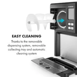 Sweet Sundae Eiscrememaschine Kompressor 1,5l Edelstahl Schwarz -Warmekuche Pro Geschaft 10034911 uk 0008 logo Klarstein Sahnehaeubchen Eiscrememaschine schwarz