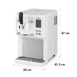 Sweet Sundae Eiscrememaschine Kompressor 1,5l Edelstahl Weiß -Warmekuche Pro Geschaft 10034912 yy 0010 logo Klarstein Sahnehaeubchen Eiscrememaschine weiss