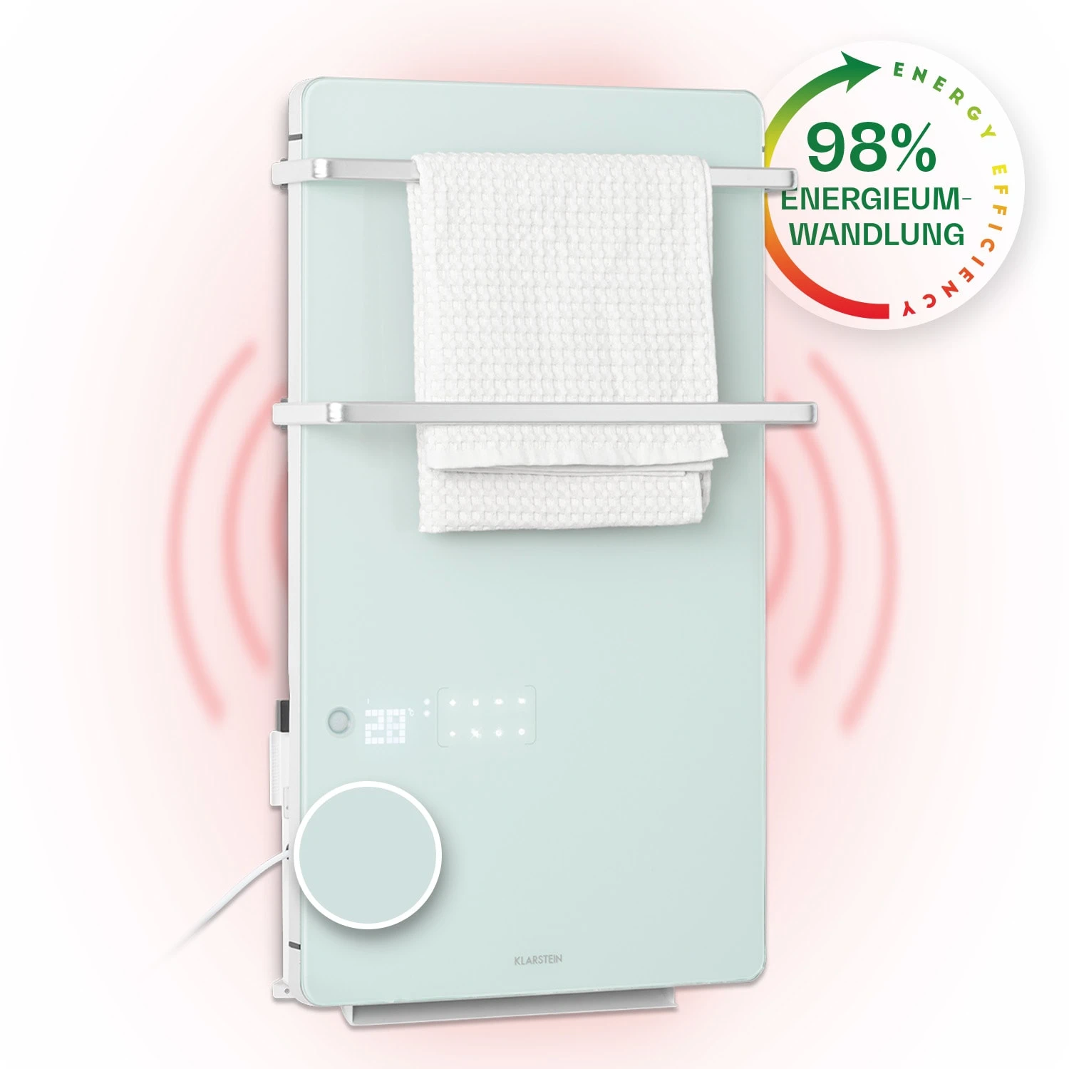 Hot Spot Crystal Flow Badheizer 45x82cm 36m² 2000W 5-40°C LED 1 Hot Spot Crystal Flow Badheizer 45x82cm 36m² 2000W 5-40°C LED