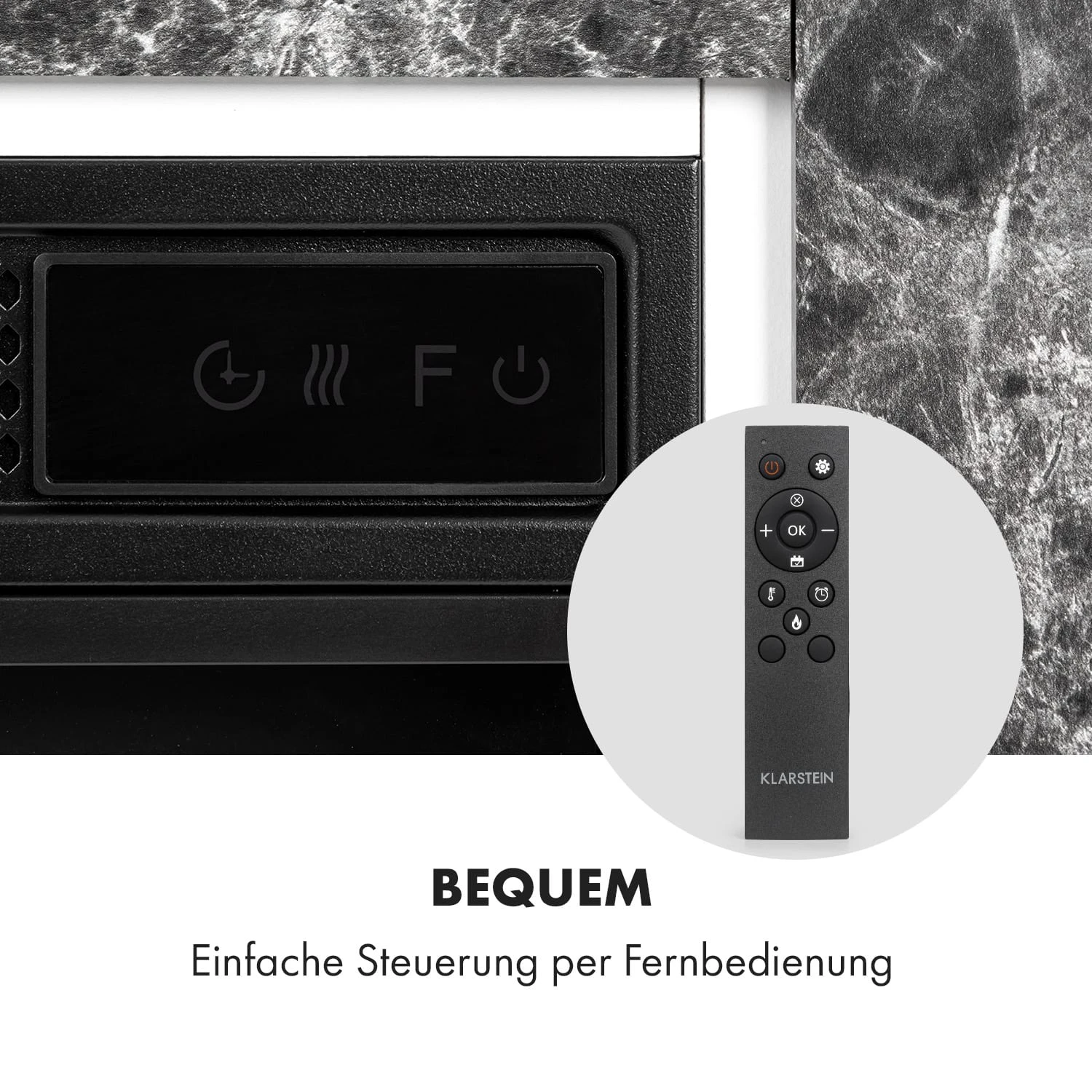 Vulsini Nightfall Elektrokamin 1900 W LED-Technik Fernbedienung 6 Vulsini Nightfall Elektrokamin 1900 W LED-Technik Fernbedienung – Bild 6