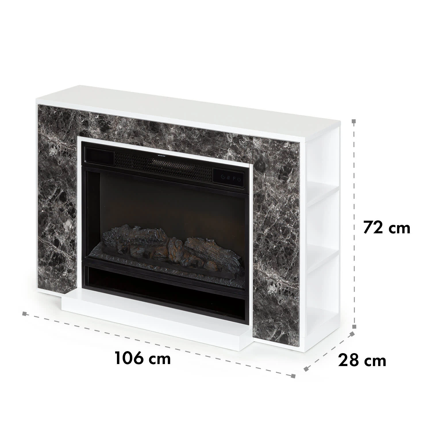 Vulsini Nightfall Elektrokamin 1900 W LED-Technik Fernbedienung 11 Vulsini Nightfall Elektrokamin 1900 W LED-Technik Fernbedienung – Bild 11