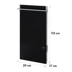 Hot Spot Crystal Spotless Smart Infrarotheizung 59x112cm 750W App-Steuerung -Warmekuche Pro Geschaft 10035065 yy 0009 logo Klarstein HotSpotCrystal Spotless Smart IRHeizungB