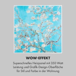 Wonderwall Air Art Smart Infrarotheizung 60x60cm 350W Wandinstallation App-Steuerung Mandelblüten 14 Wonderwall Air Art Smart Infrarotheizung 60x60cm 350W Wandinstallation App-Steuerung Mandelblüten -Warmekuche Pro Geschaft 10035112 de 0005 logo