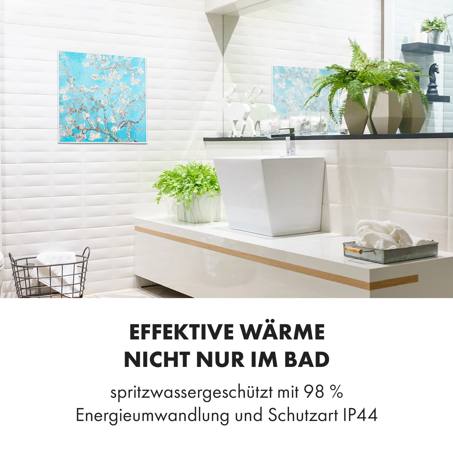 Wonderwall Air Art Smart Infrarotheizung 60x60cm 350W Wandinstallation App-Steuerung Mandelblüten 6 Wonderwall Air Art Smart Infrarotheizung 60x60cm 350W Wandinstallation App-Steuerung Mandelblüten – Bild 6