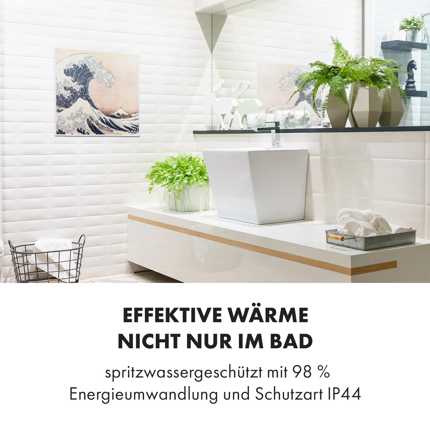Wonderwall Air Art Smart Infrarotheizung 60x60cm 350W Wandinstallation App-Steuerung Wellen 6 Wonderwall Air Art Smart Infrarotheizung 60x60cm 350W Wandinstallation App-Steuerung Wellen – Bild 6