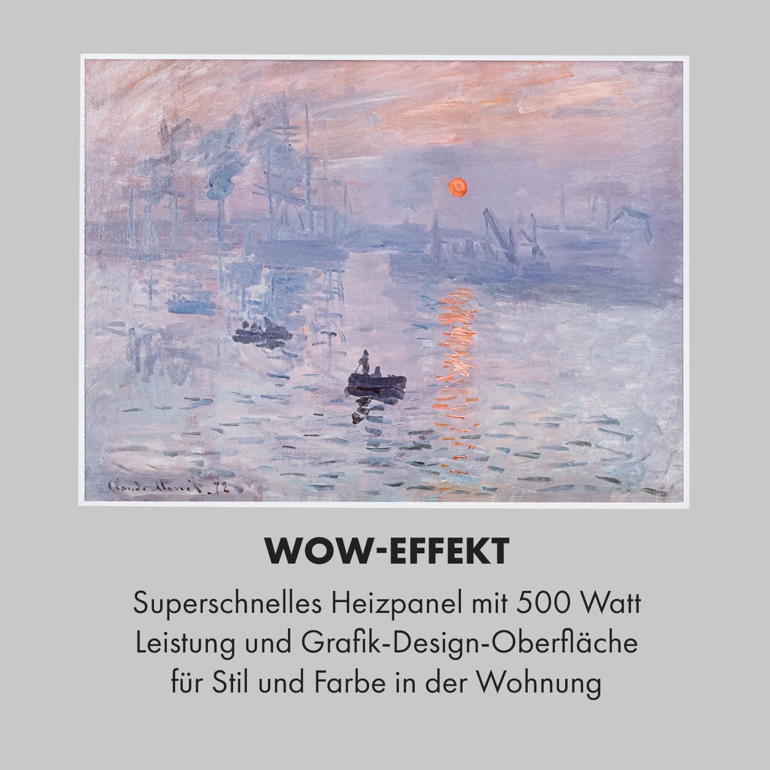 Wonderwall Air Art Smart Infrarotheizung 80x60cm 500W Wandmontage Sonnenaufgang 5 Wonderwall Air Art Smart Infrarotheizung 80x60cm 500W Wandmontage Sonnenaufgang – Bild 5