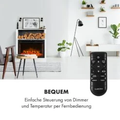 Mauna Loa Elektrokamin 2000 W LED-Flammen Fernbedienung Holzregal -Warmekuche Pro Geschaft 10035167 de 0004 logo