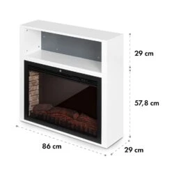 Mauna Loa Elektrokamin 2000 W LED-Flammen Fernbedienung Holzregal -Warmekuche Pro Geschaft 10035167 yy 0008 logo