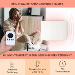 Wonderwall Air Infinite 580 Infrarotheizung 90x60cm 580W Fernbedienung -Warmekuche Pro Geschaft 10035169 de 0003 usp
