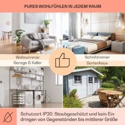 Wonderwall Air Infinite 580 Infrarotheizung 90x60cm 580W Fernbedienung -Warmekuche Pro Geschaft 10035169 de 0005 usp