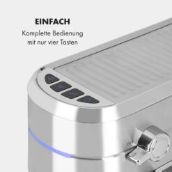 Futura Espressomaker 20 Bar 1450 Watt 20 Bar Wassertank: 1,25 Liter Rostfreier Edelstahl -Warmekuche Pro Geschaft 10035183 de 0006 logo