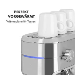 Futura Espressomaker 20 Bar 1450 Watt 20 Bar Wassertank: 1,25 Liter Rostfreier Edelstahl -Warmekuche Pro Geschaft 10035183 de 0008 logo