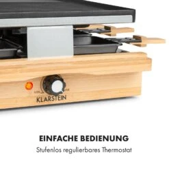 Tournedo Raclette 1200W Aluminiumguss 8 Personen Holz-Dekor -Warmekuche Pro Geschaft 10035219 de 0006 logo