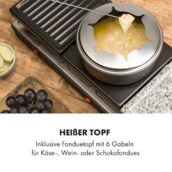 Fonduelette XL 3-in-1 Raclettegrill Fondue Naturstein 1650W 12 Pers 12 Fonduelette XL 3-in-1 Raclettegrill Fondue Naturstein 1650W 12 Pers -Warmekuche Pro Geschaft 10035220 de 0004 logo